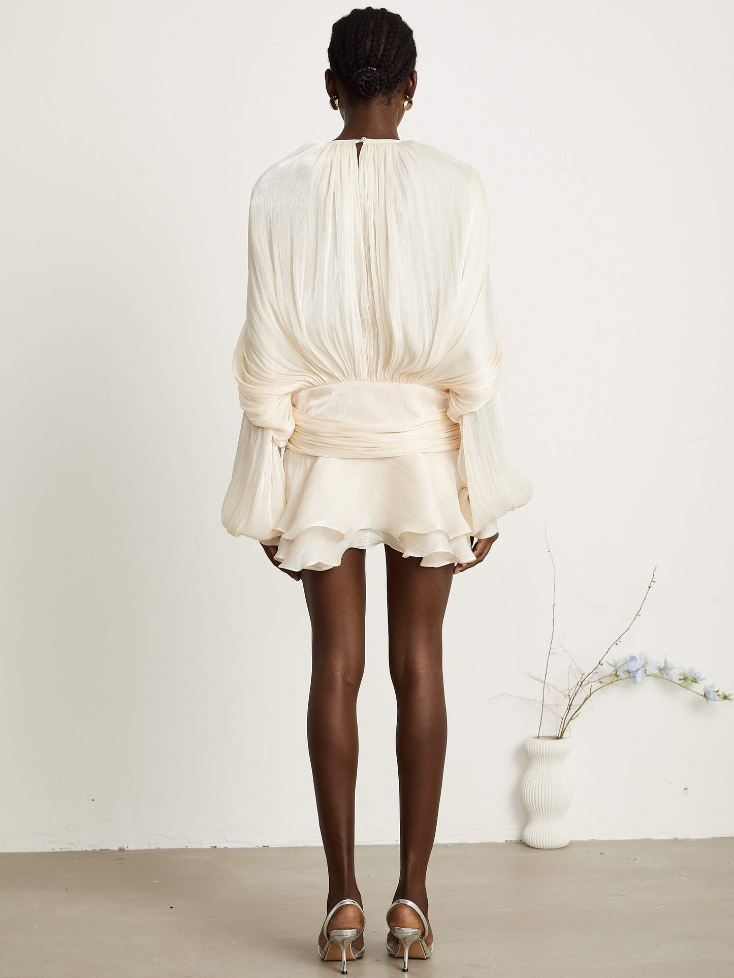 Eugenie Fully Pleated Ruffled Mini Dress