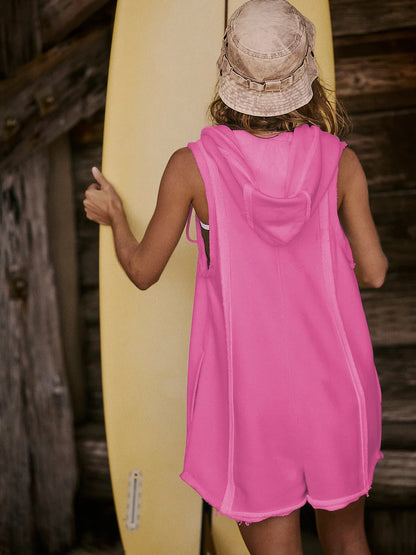 Surfer Girl Hooded Romper