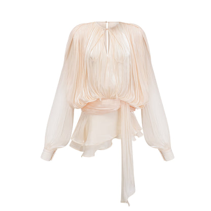 Eugenie Fully Pleated Ruffled Mini Dress