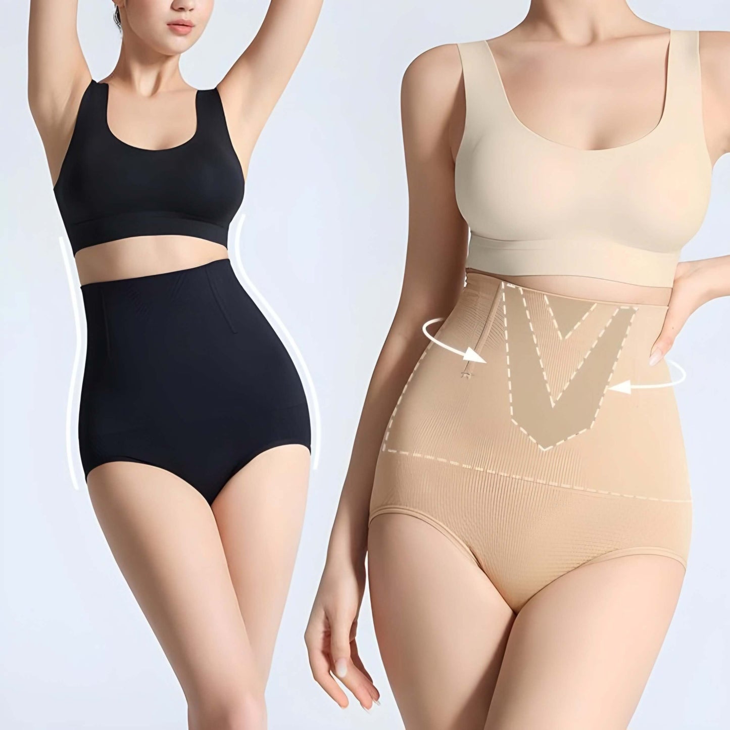 Tummy Control Butt-Lifting High Waist Shapewear Briefs